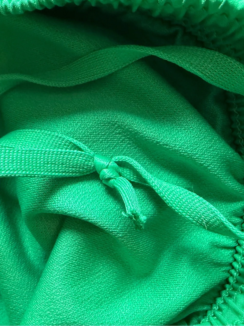 Nike Dri-Fit Women's Green with Neon Yellow Trim Running Shorts Size Small